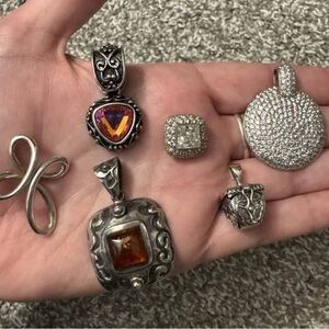 Lot of Sterling Silver Pendants